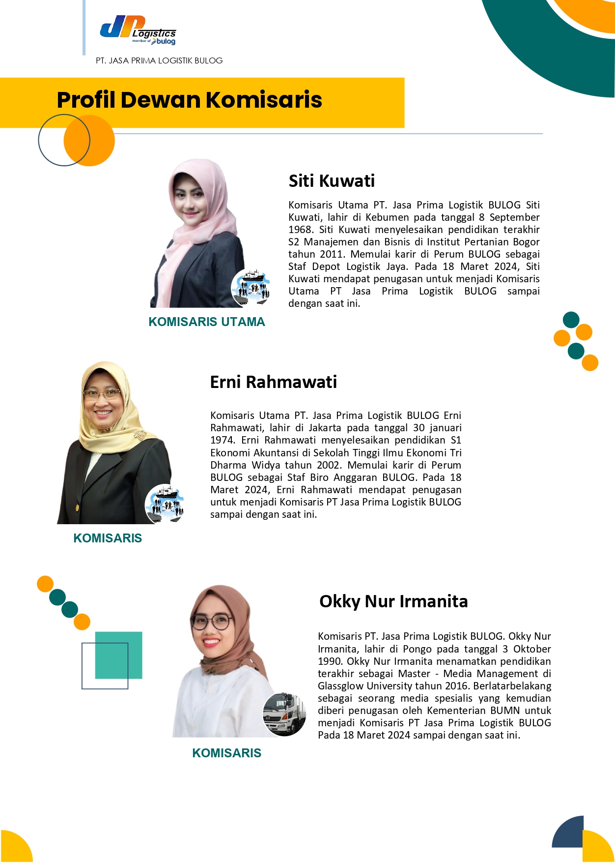 9. Profil Dewan Komisaris